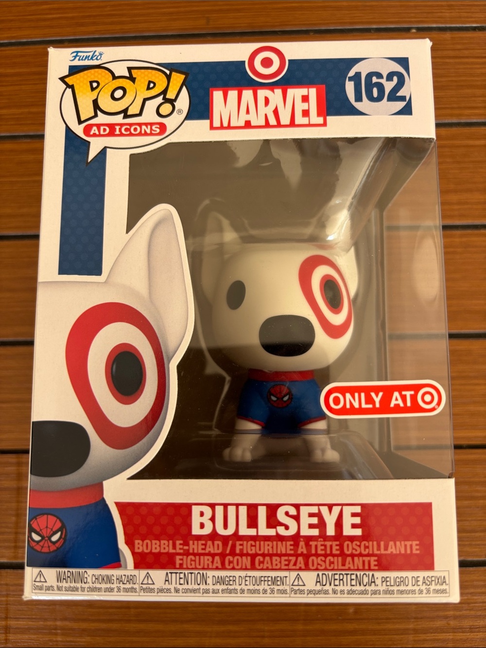 Funko Pop! Marvel Bullseye Vinyl Figure - White, Red & Blue
